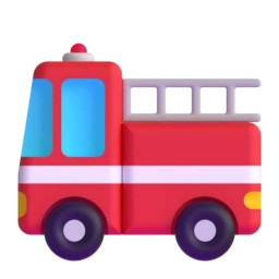 Fire engine animated emoji
