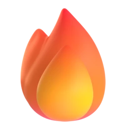 Fire animated emoji