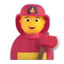 Firefighter 3D animated emoji