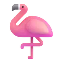 Flamingo 3D animated emoji