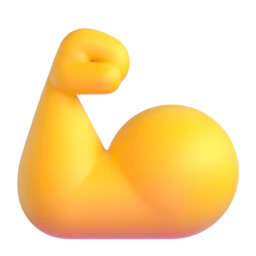 Flexed biceps animated emoji