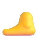 Foot 3D animated emoji