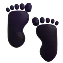 Footprints 3D animated emoji