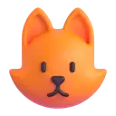 Fox 3D animated emoji