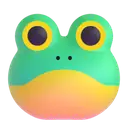 Frog 3D animated emoji