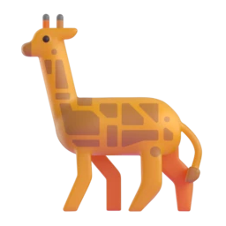 Giraffe animated emoji