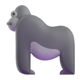 Gorilla animated emoji