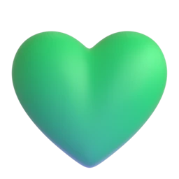 Green heart animated emoji