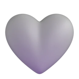 Grey heart animated emoji