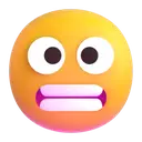 Grimacing face 3D animated emoji