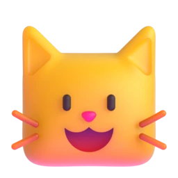 Grinning cat animated emoji