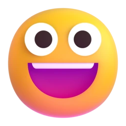 Grinning face animated emoji