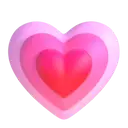 Growing heart 3D animated emoji
