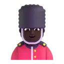 Guard: dark skin tone 3D animated emoji