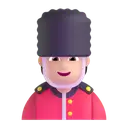 Guard: light skin tone 3D animated emoji