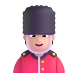 Guard: light skin tone animated emoji