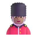 Guard: medium skin tone 3D animated emoji