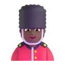 Guard: medium-dark skin tone 3D animated emoji