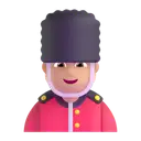 Guard: medium-light skin tone 3D animated emoji