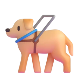 Guide dog animated emoji