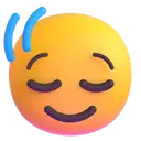 Head shaking vertically 3D animated emoji