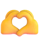 Heart hands 3D animated emoji