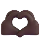 Heart hands: dark skin tone 3D animated emoji