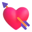 Heart with arrow 3D animated emoji