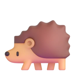 Hedgehog animated emoji