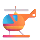 Helicopter 3D animated emoji