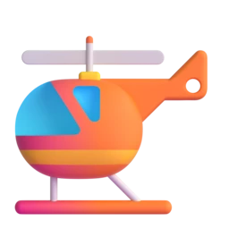 Helicopter animated emoji