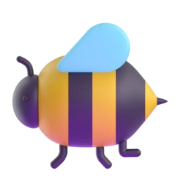 Honeybee animated emoji