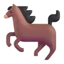 Horse 3D animated emoji