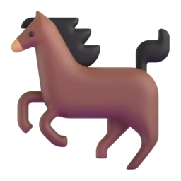 Horse animated emoji