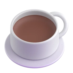 Hot beverage animated emoji