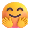 Hugging face 3D animated emoji