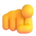 Index pointing at the viewer 3D animated emoji