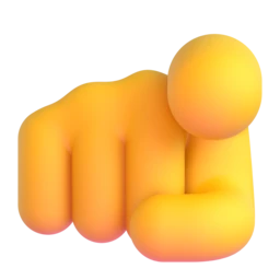 Index pointing at the viewer animated emoji