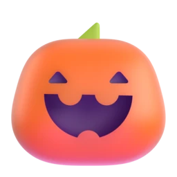 Jack-o-lantern animated emoji