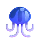 Jellyfish 3D animated emoji