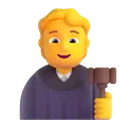 Judge 3D animated emoji
