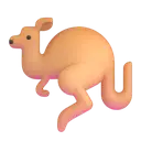 Kangaroo 3D animated emoji