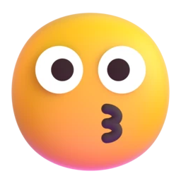 Kissing face animated emoji