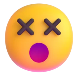 Knocked-out face animated emoji