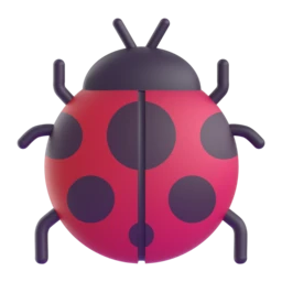 Lady beetle animated emoji