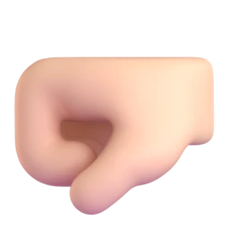 Left-facing fist: light skin tone animated emoji