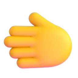 Leftwards hand animated emoji