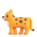 Leopard 3D animated emoji