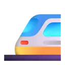 Light rail 3D animated emoji