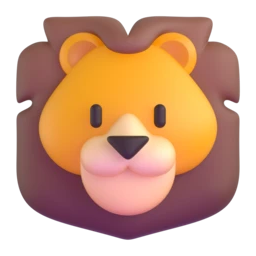 Lion animated emoji